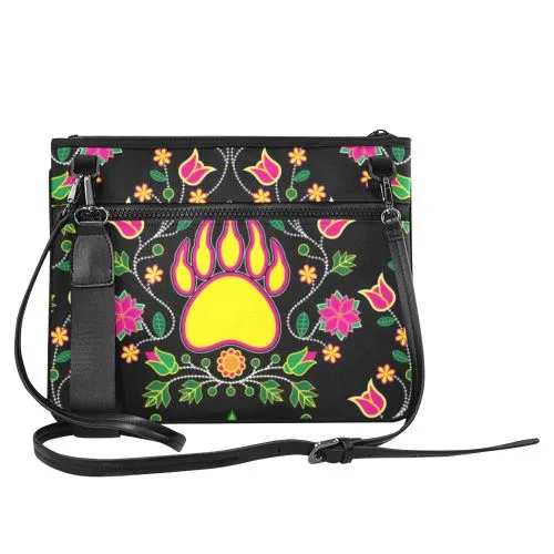 Floral Bearpaw Slim Clutch Bag