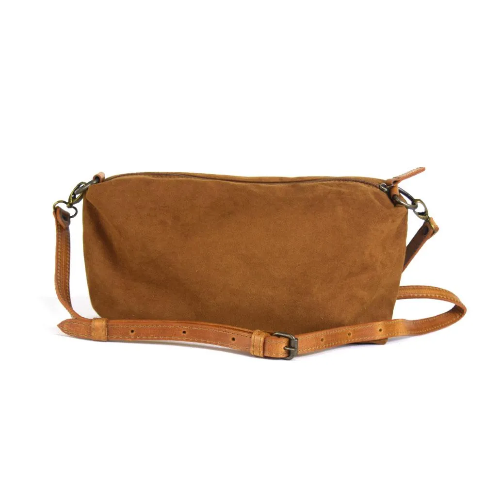 Foldover Tote in Cognac Leather- Concealed Carry
