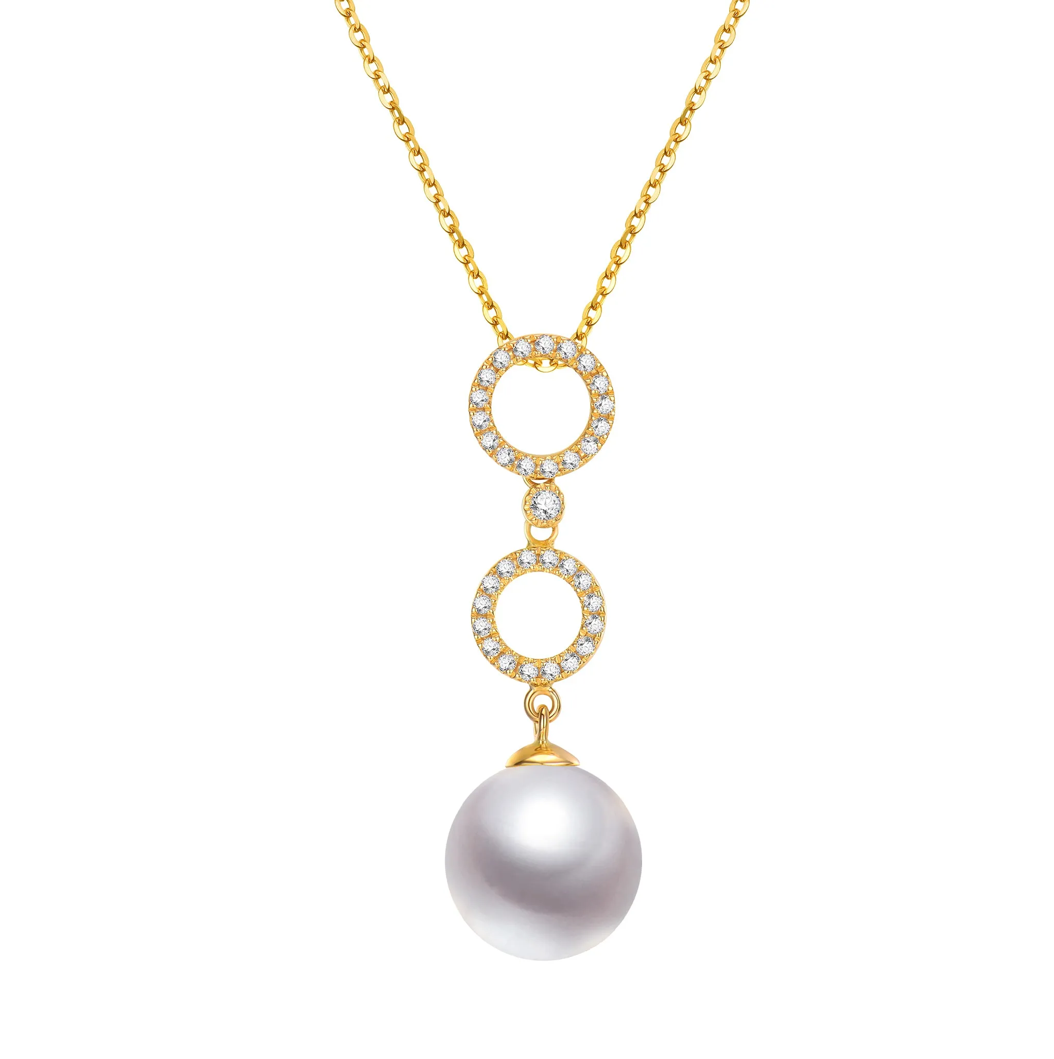 G18k Triumph Diamonds & Pearl Pendant