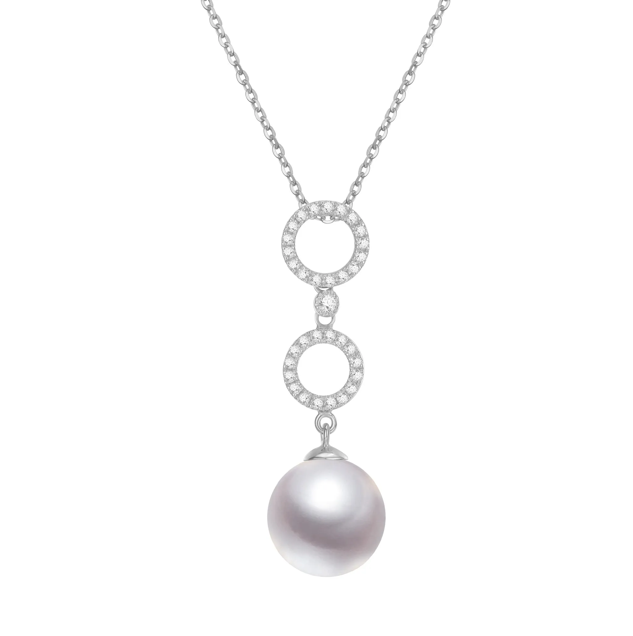 G18k Triumph Diamonds & Pearl Pendant
