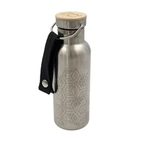 Geometrical 50cl Nu Bento in Stainless Steel and Bamboo