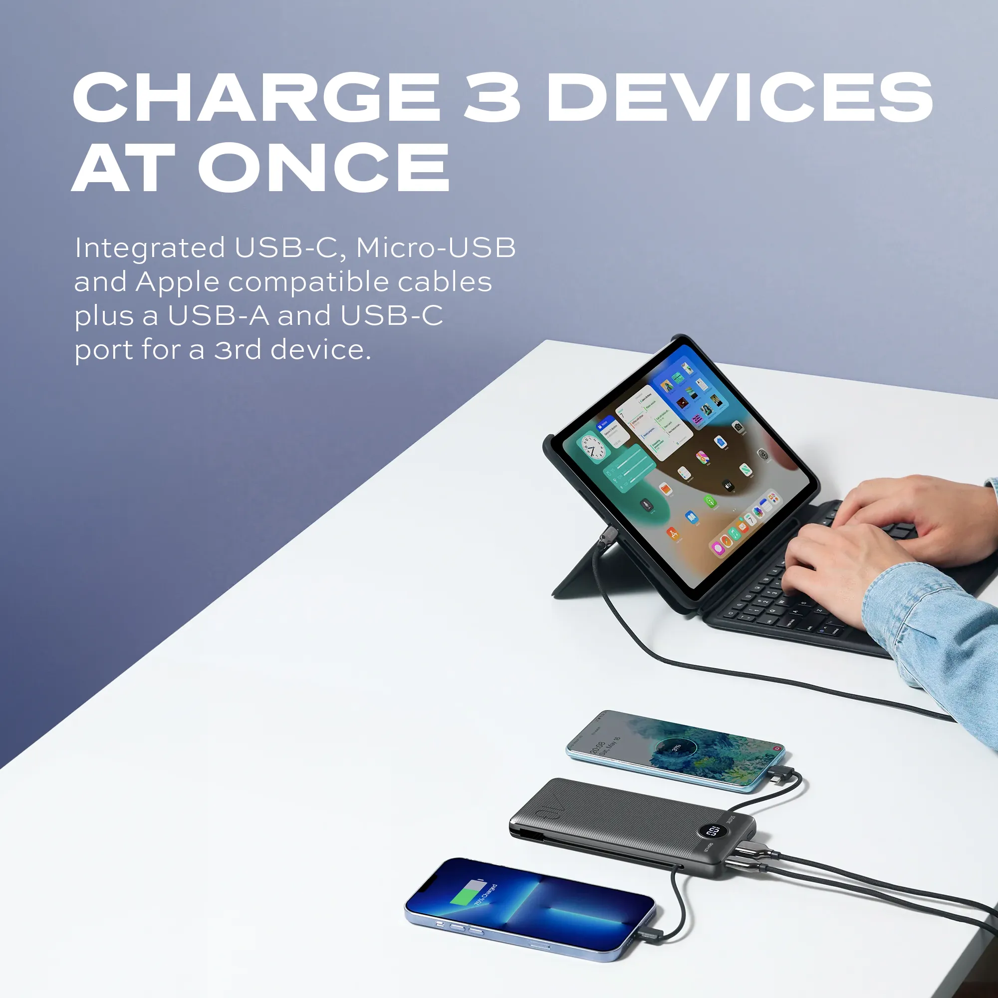 GoHub™ Black | Universal Power Bank