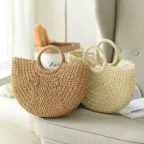 Handmade Straw Tote Bag