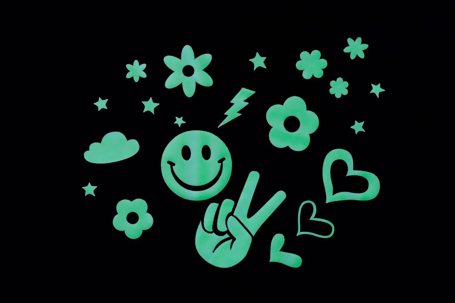 Happy Days Glow Wall Stickers