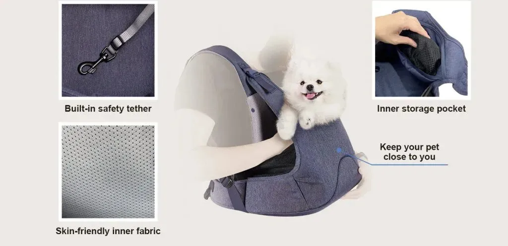 Ibiyaya Hug Pack Small Dog Chest Carrier