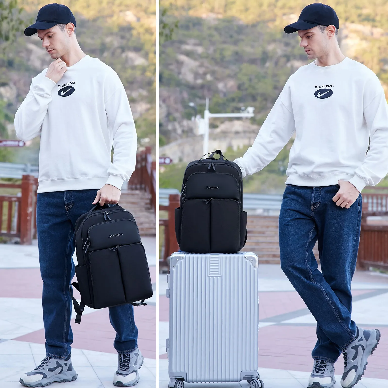Jansben Smart Business Backpack for Men