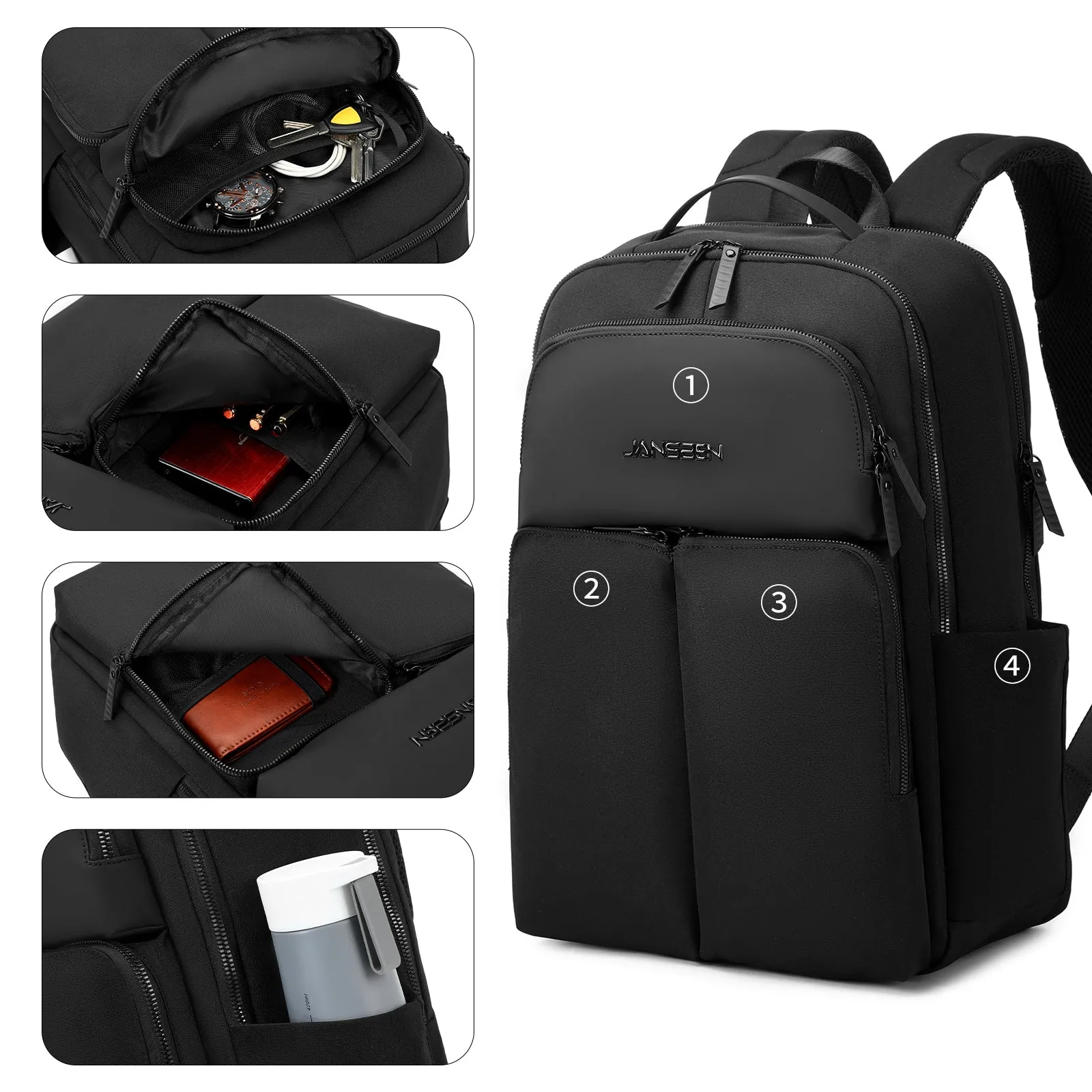Jansben Smart Business Backpack for Men