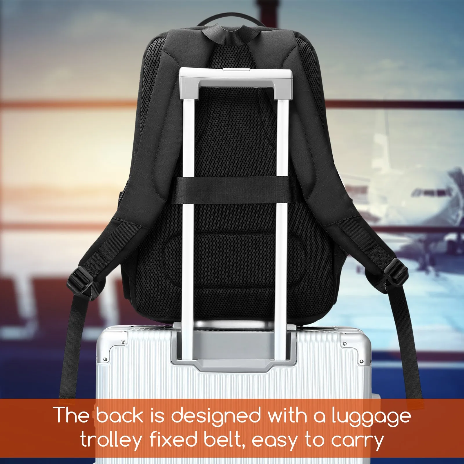 Jansben Smart Business Backpack for Men
