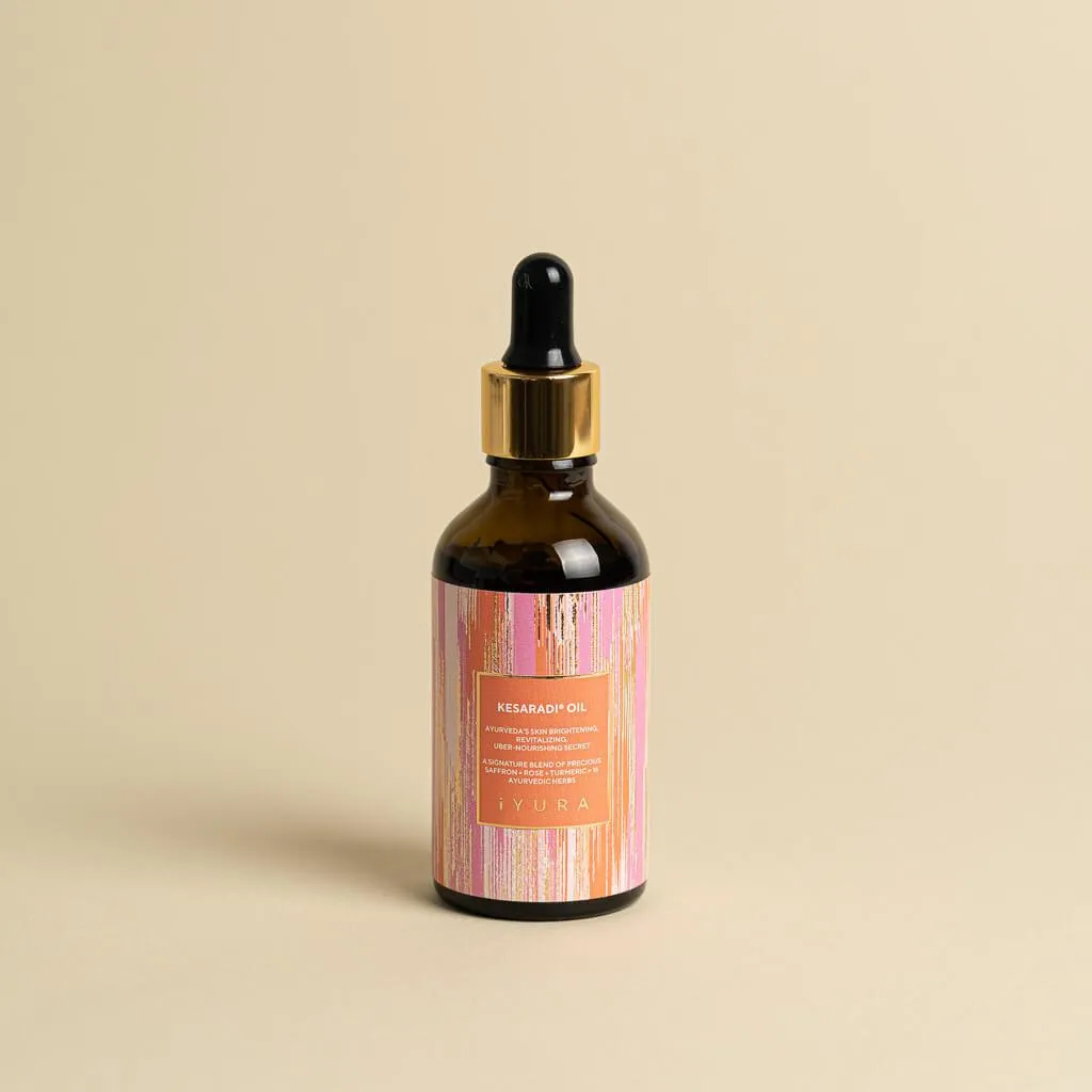 Kesaradi Oil - Daily Ayurvedic Face Oil with Saffron, Natural Vitamin E, Vetiver, Licorice and Haldi