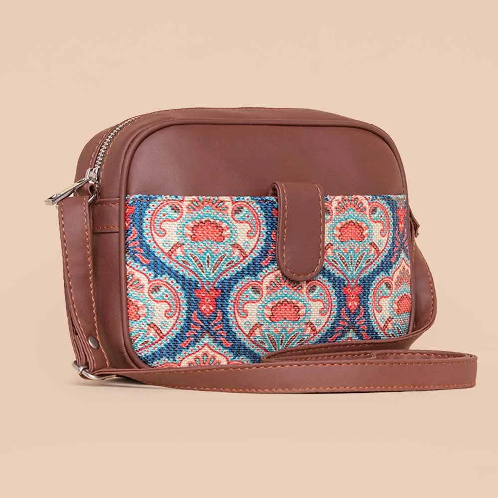 Kovil Blue Magnetic Sling Bag