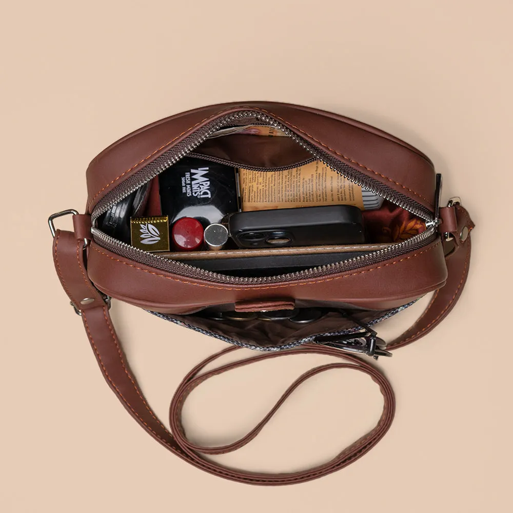 Kovil Blue Magnetic Sling Bag