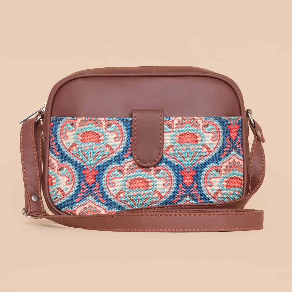 Kovil Blue Magnetic Sling Bag