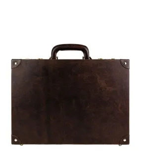 Large Leather Attache Case Briefcase - Parade's End