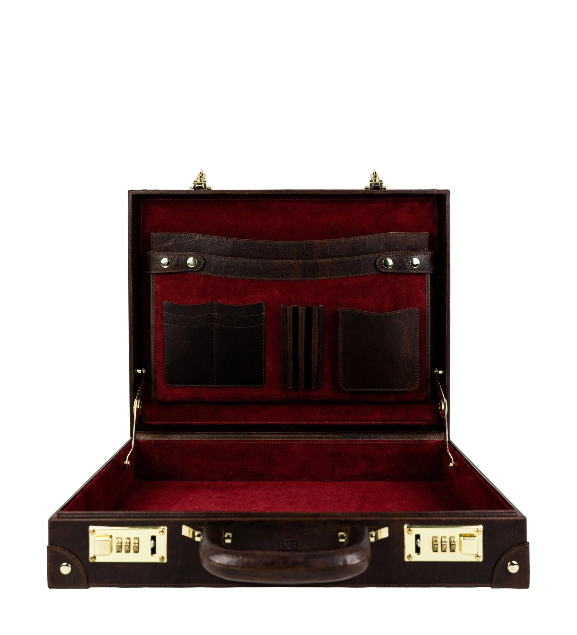 Large Leather Attache Case Briefcase - Parade's End