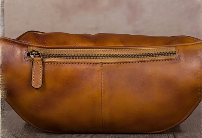 Leather Hip Belt Bag Waist Fanny Pack Bag