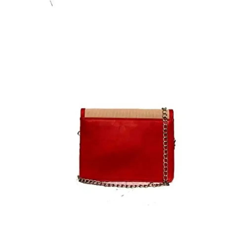 Love leather Women's Hand Painted Evening Bag With String