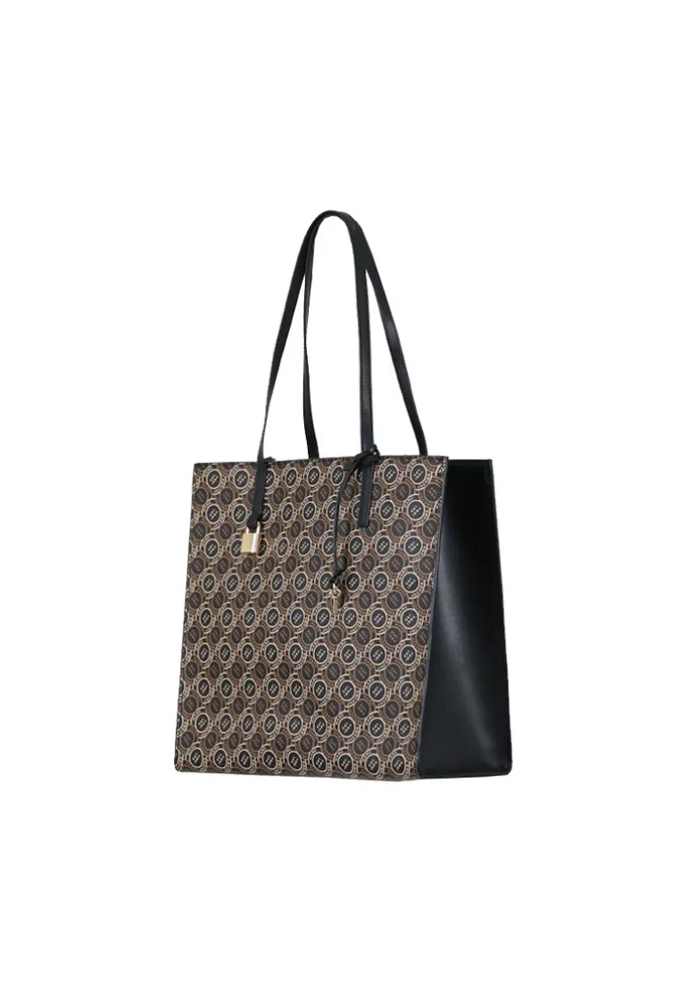 Marc Jacobs Signet Canvas Grind Large Grind H010M12FA22 In Black Multi