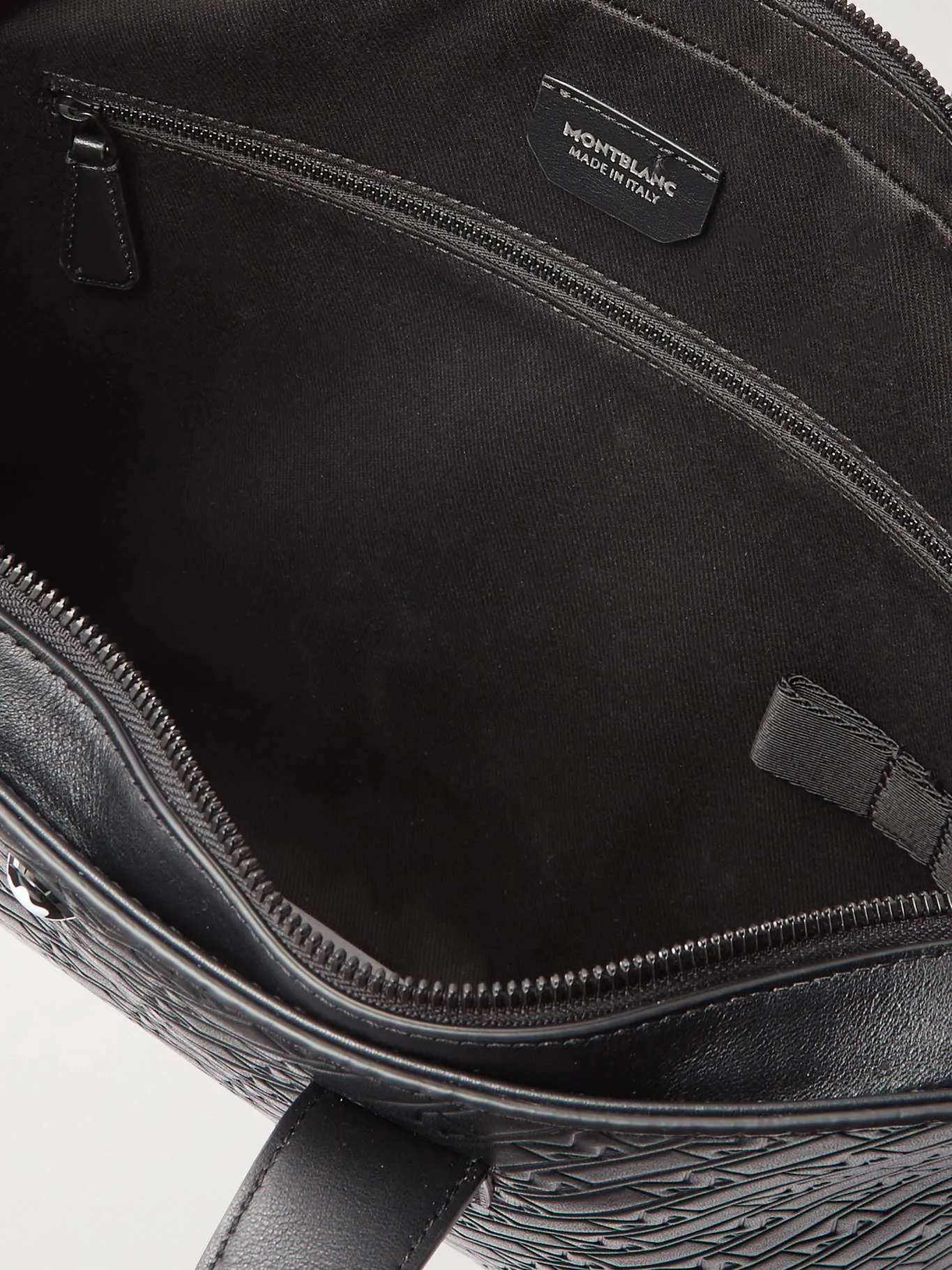 M_Gram 4810 Logo-Debossed Leather Briefcase