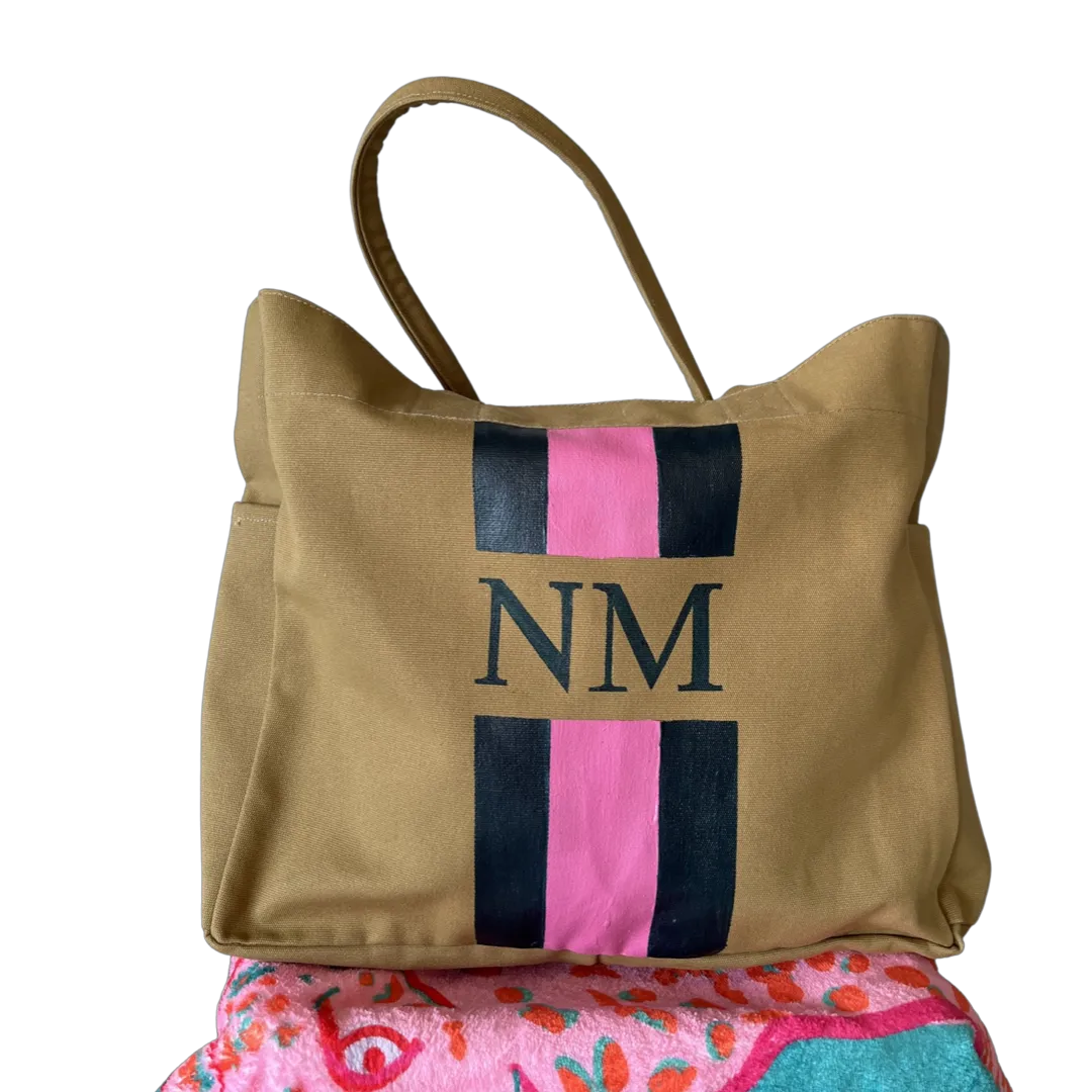 Monogram Beach Bag - Medium - Oxford Tan
