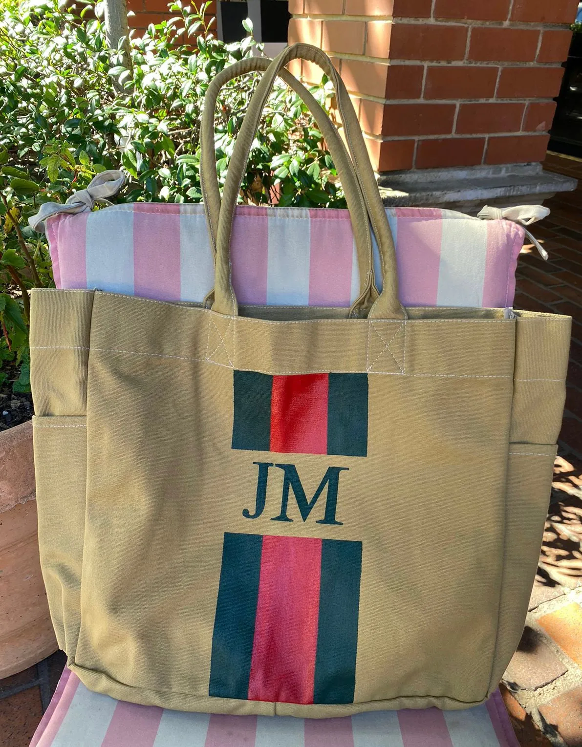 Monogram Beach Bag - Medium - Oxford Tan