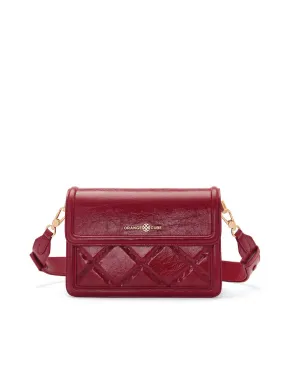 Mosaic Compact Messenger Bag - Retro Red