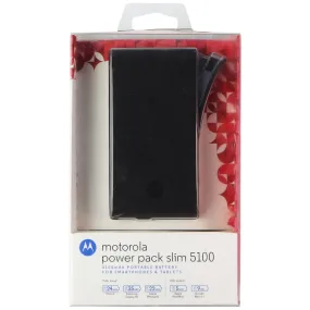 Motorola Power Pack Slim 5100mah Power Bank with Micro-USB Cable - Dark Gray