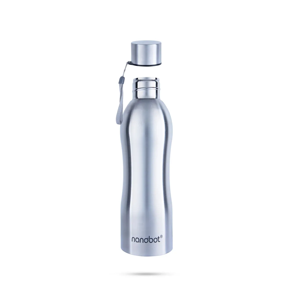 Nanobot Water Bottle - 1 Ltr | Whizz Colour Water Bottle/ 10.5 x 3 Inches/ Stainless Steel Water Container for Home