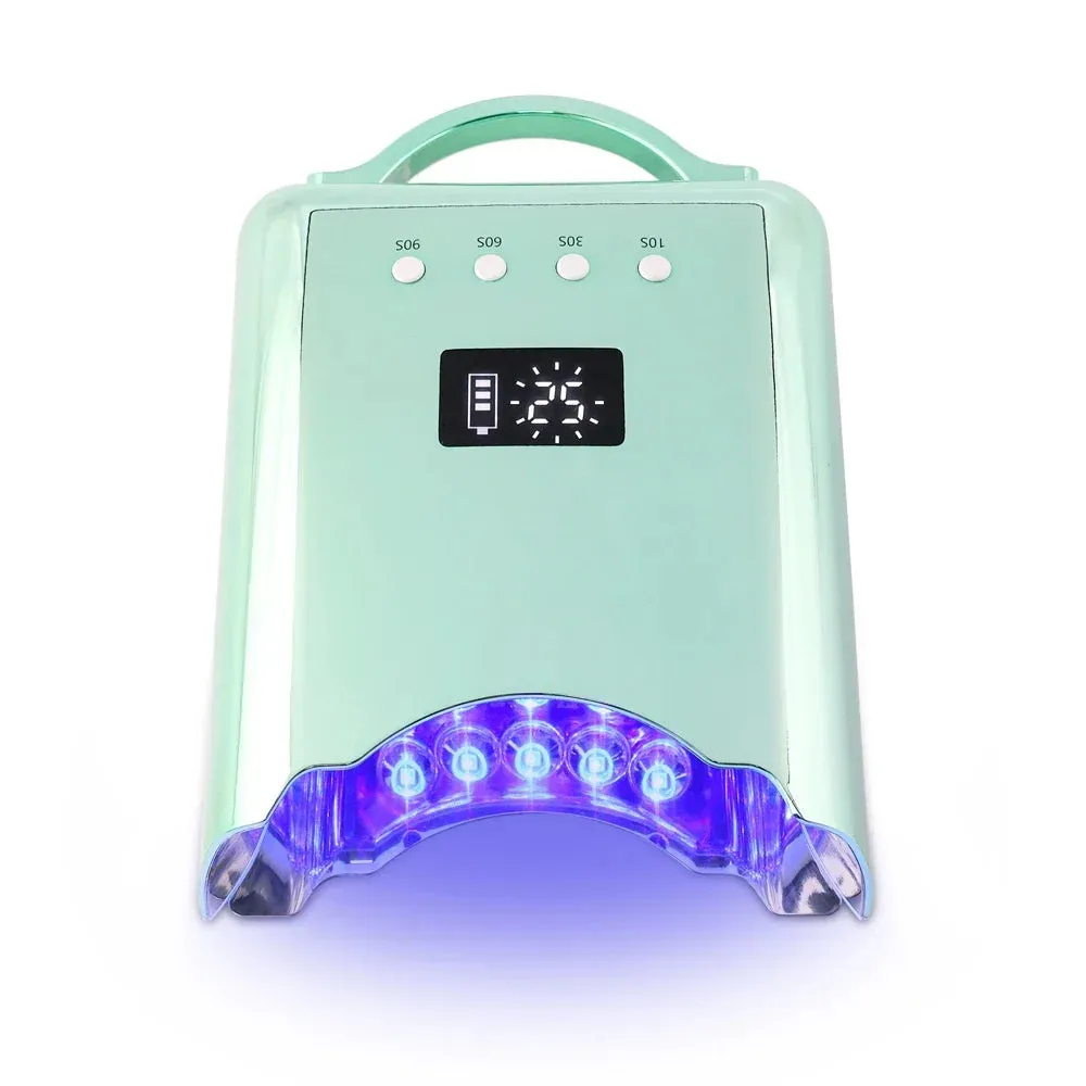 New Product 2023 Nail Supply Love This Diamond Shining Cordless Nail Dryer Machine Portable 78W UV led Nail lamp