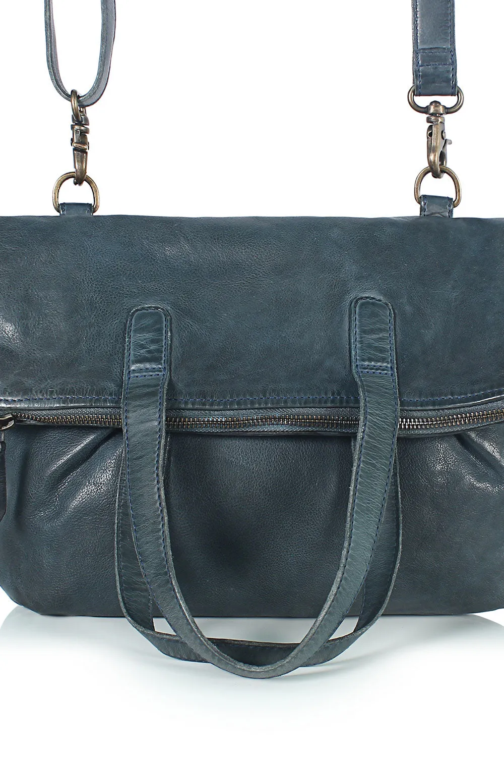 Nice Pleats Bifold Foldover Tote
