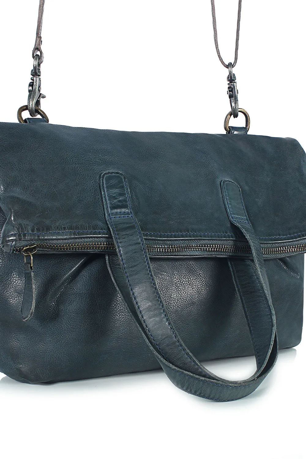 Nice Pleats Bifold Foldover Tote