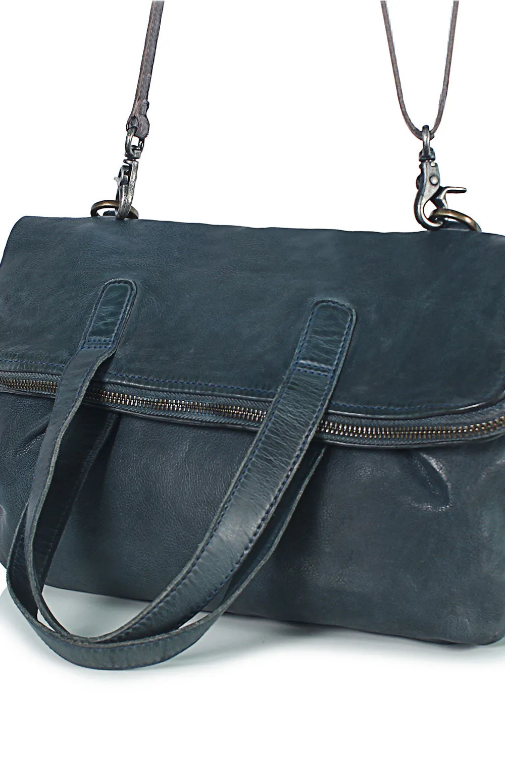 Nice Pleats Bifold Foldover Tote
