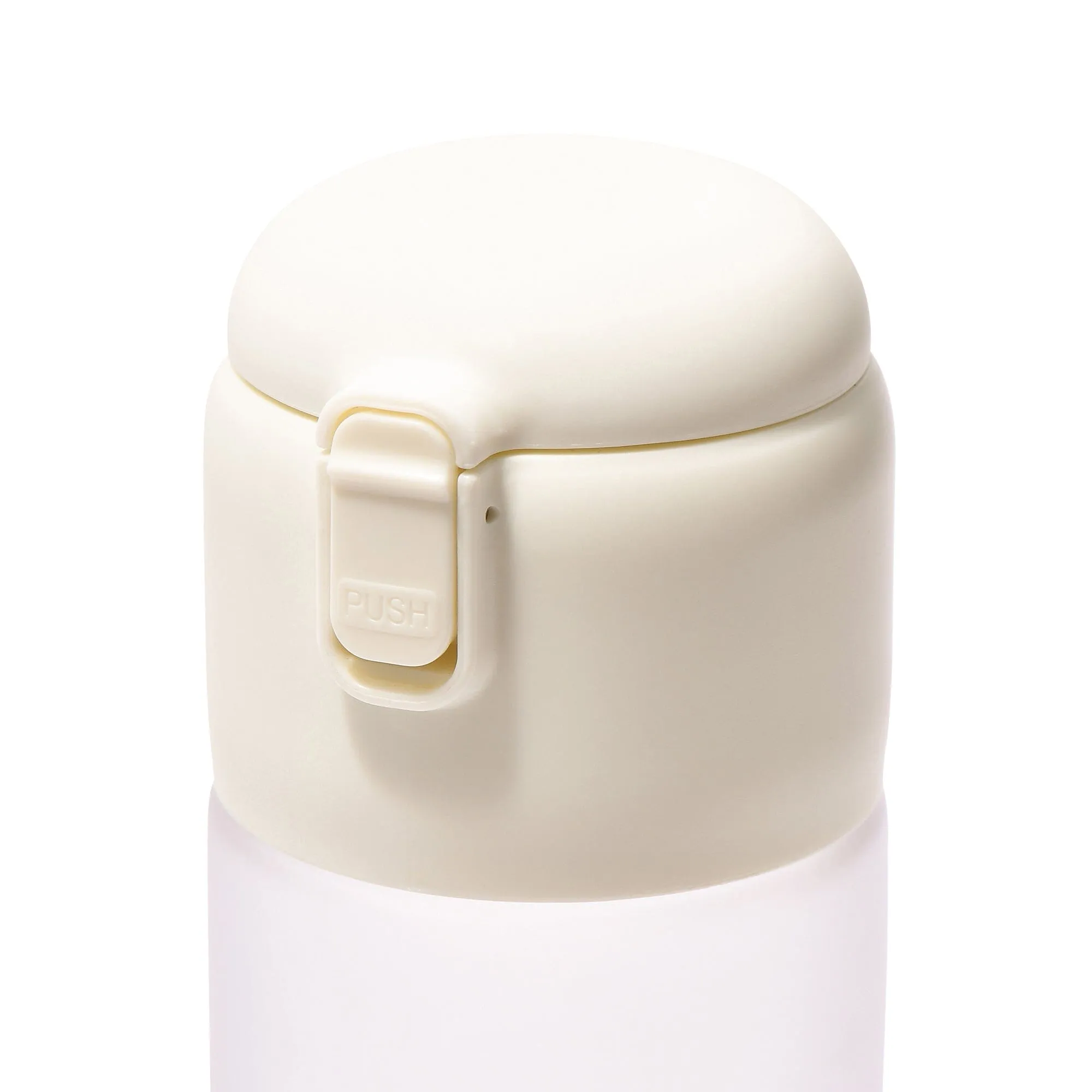 One-Touch Clear Bottle White