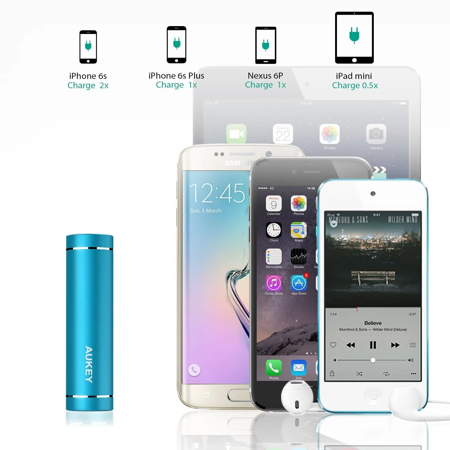 PB-N37 5000mAh Mini Ultra Portable Feather weight Power Bank