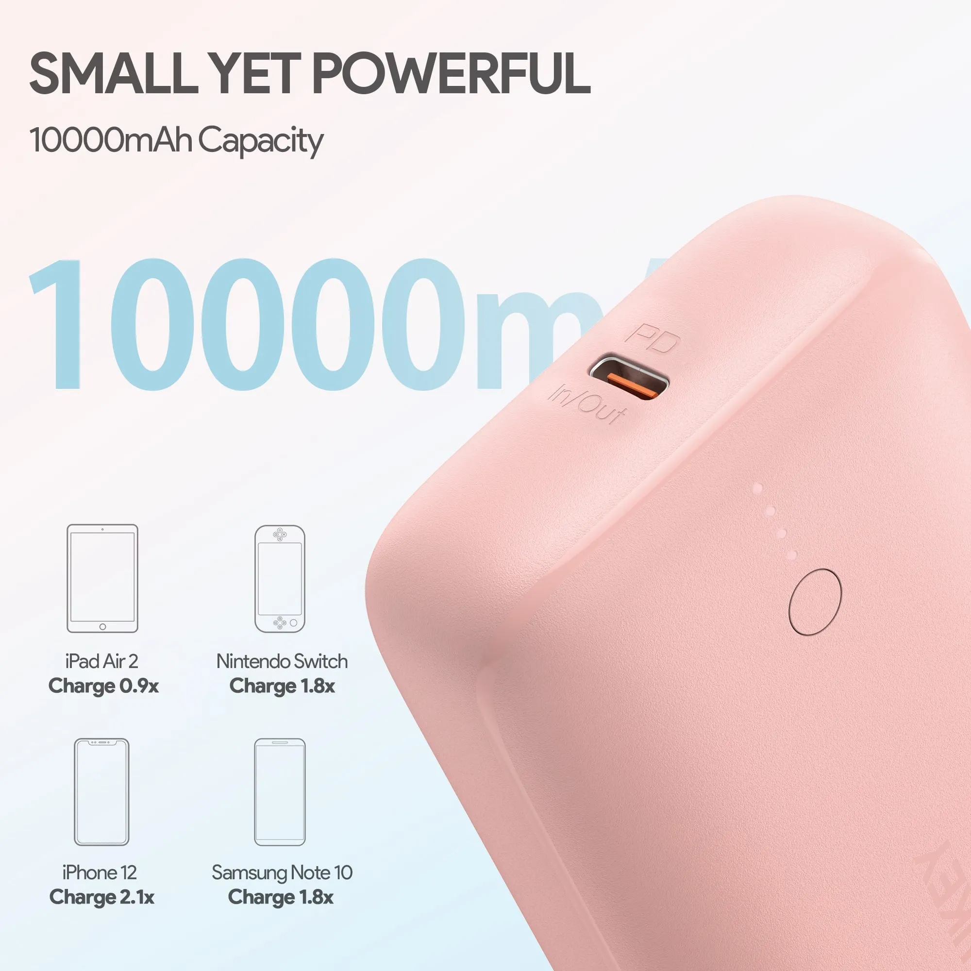 PB-N83S 10,000MAH 20W PD Powerbank Portable Charger