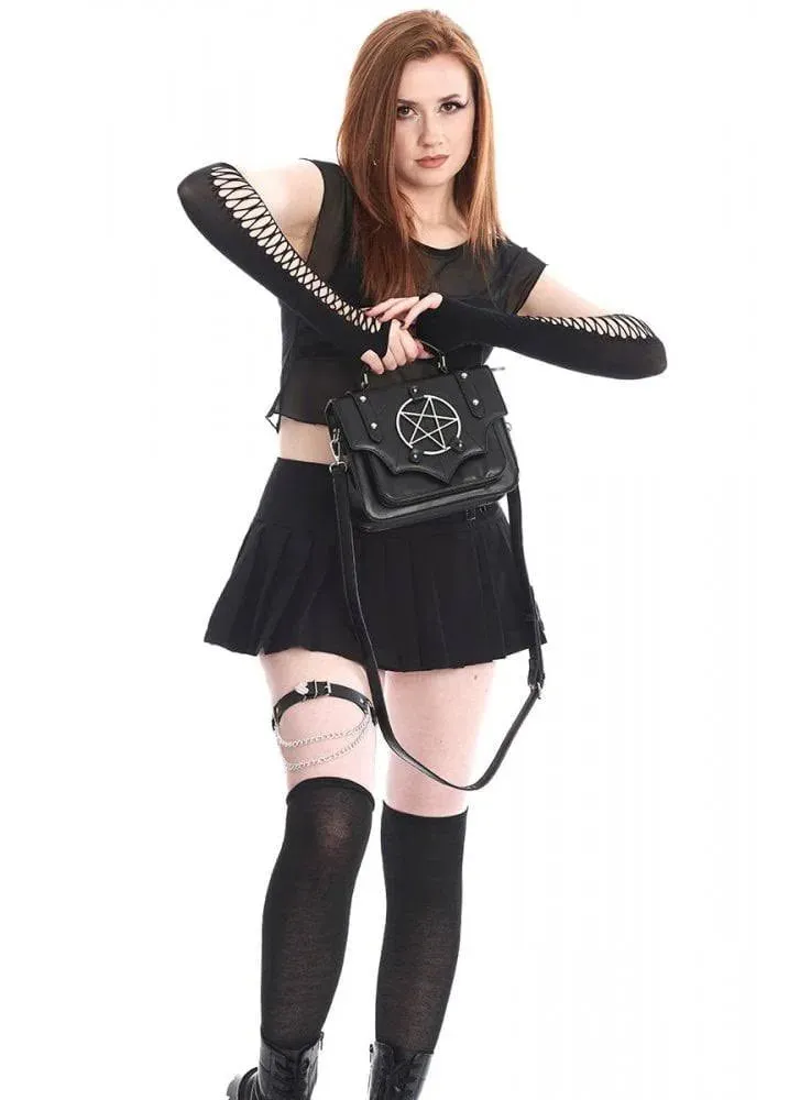 Pentacle Bat Wing Crossbody