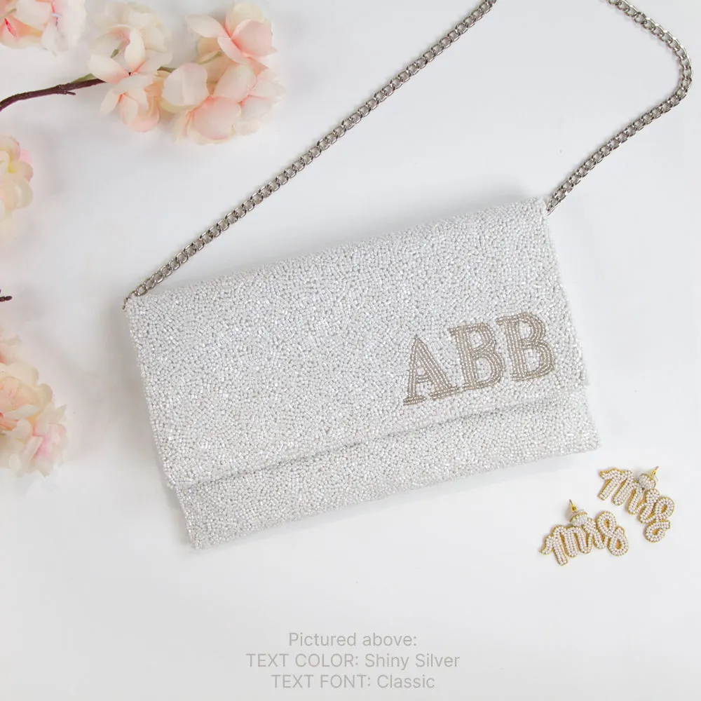 Personalized Monogram Clutch Bag for Brides (LHFC)
