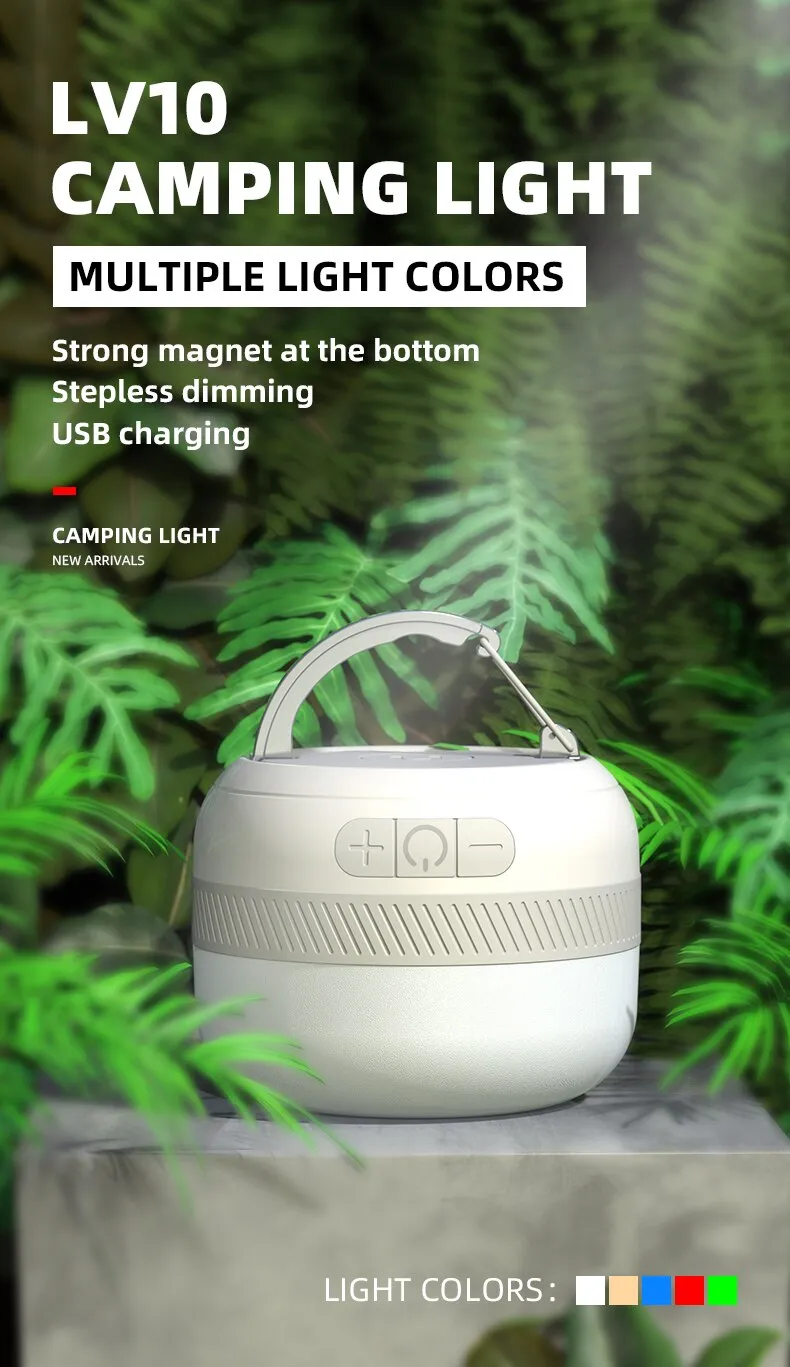Portable Camping Light USB-C 230 Hours 5200 mAh Power bank
