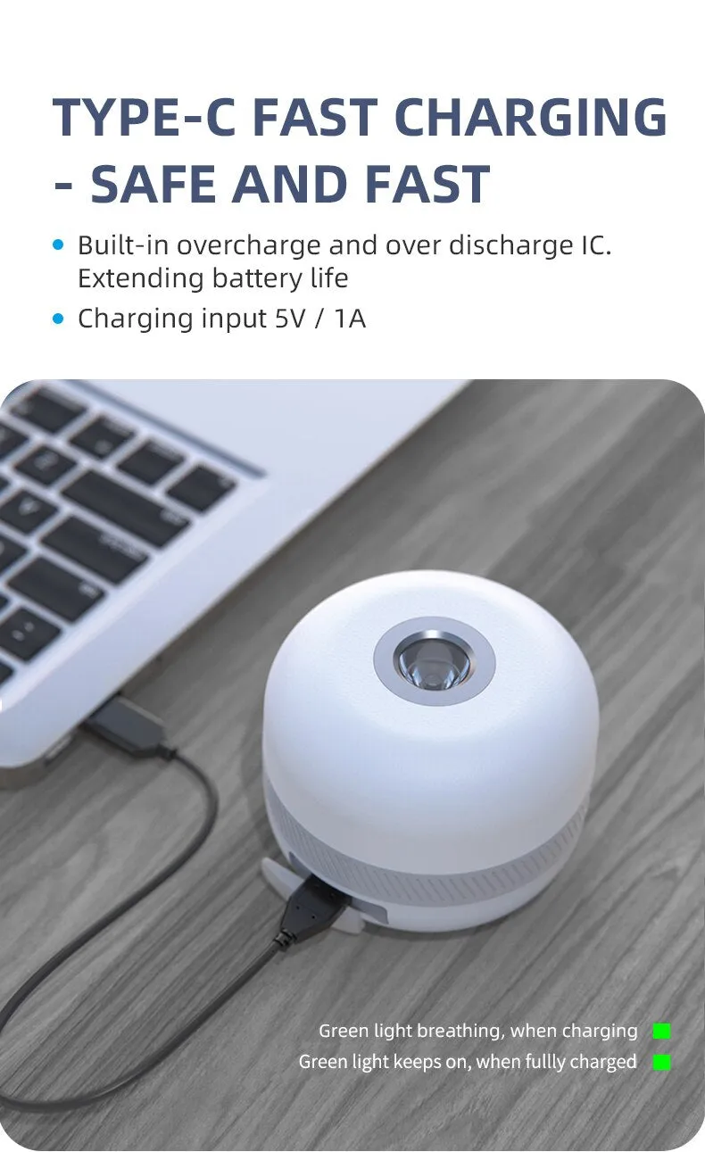 Portable Camping Light USB-C 230 Hours 5200 mAh Power bank