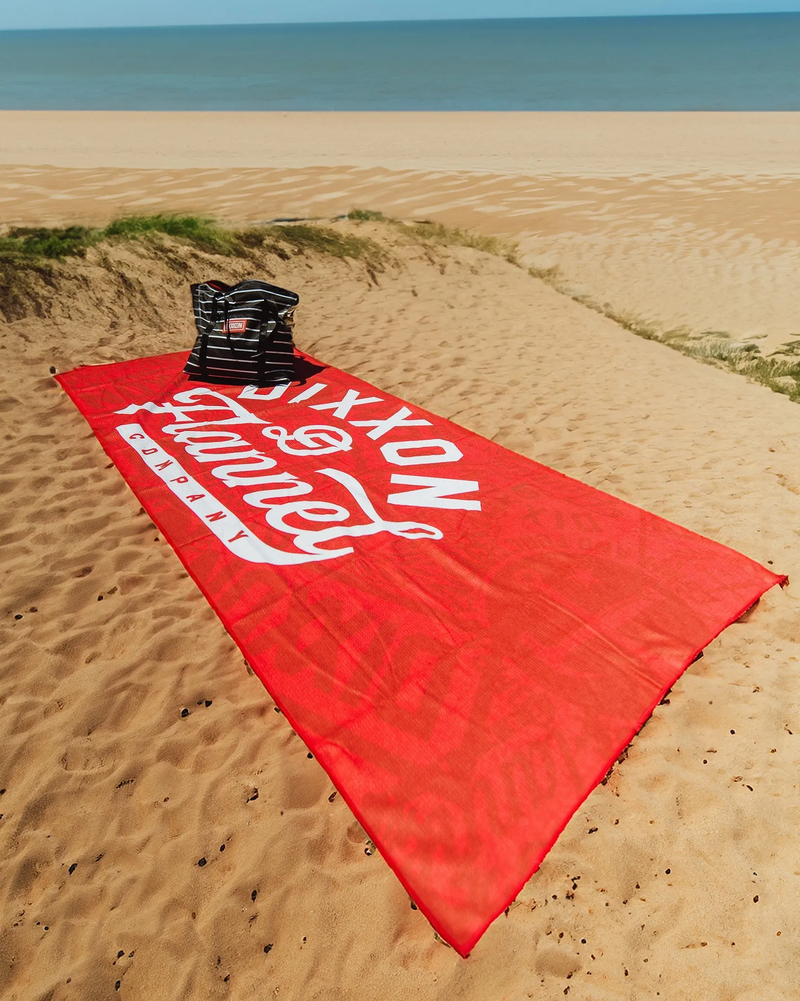 Red Pastime Quick Dry Beach Towel