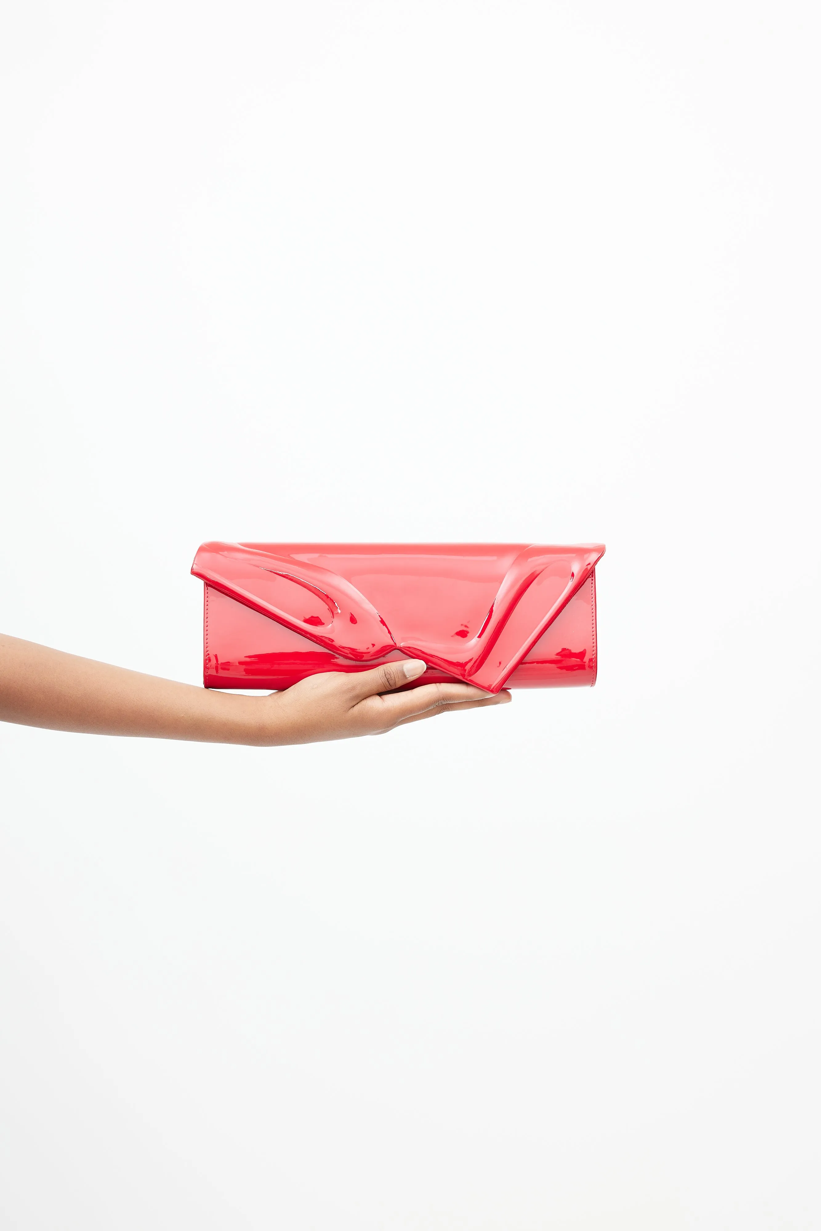 Red Patent So Kate Clutch