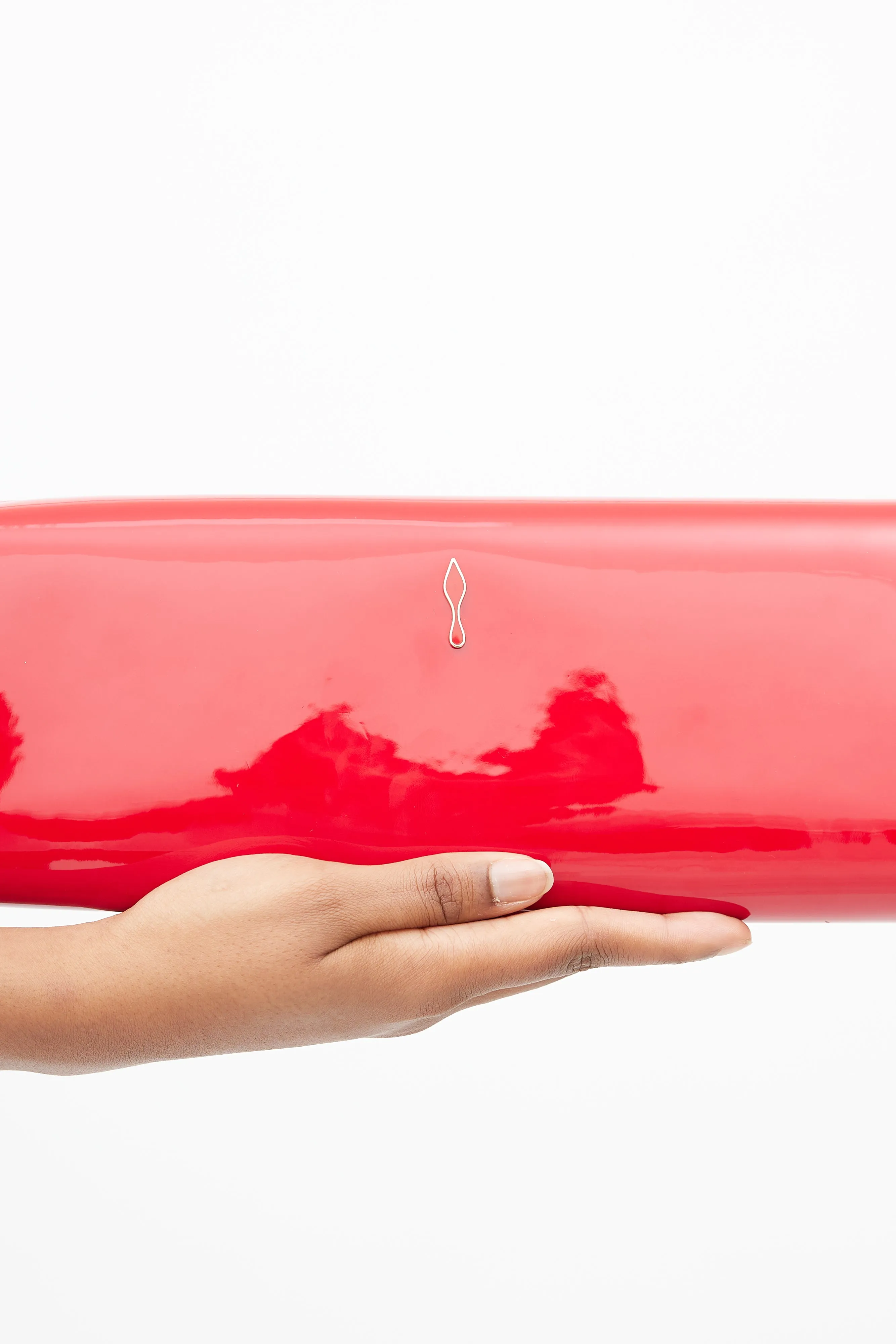 Red Patent So Kate Clutch