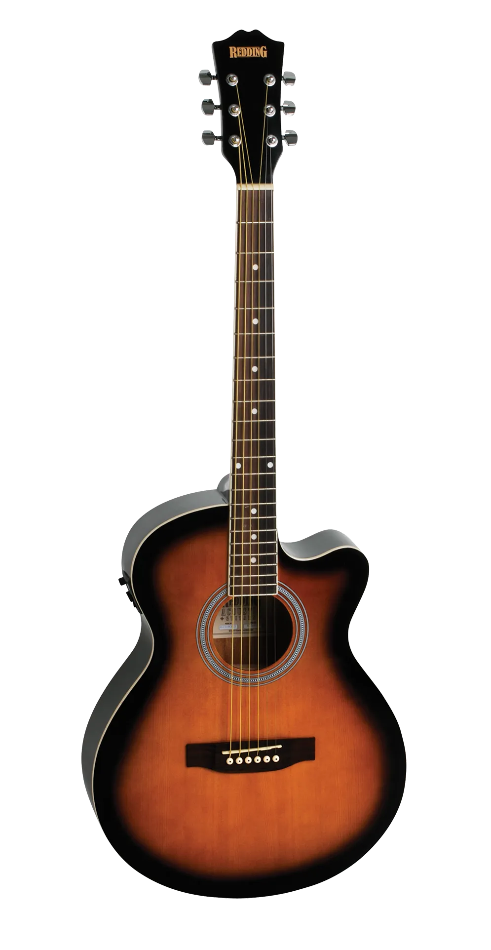 Redding Grand Concert electric/acoustic Guitar package Tobacco Sunburst Gloss RGC51PCETS