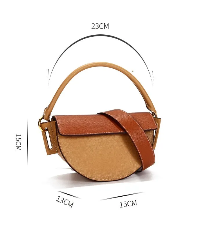 Saddle bag handbags European and American new niche crescent