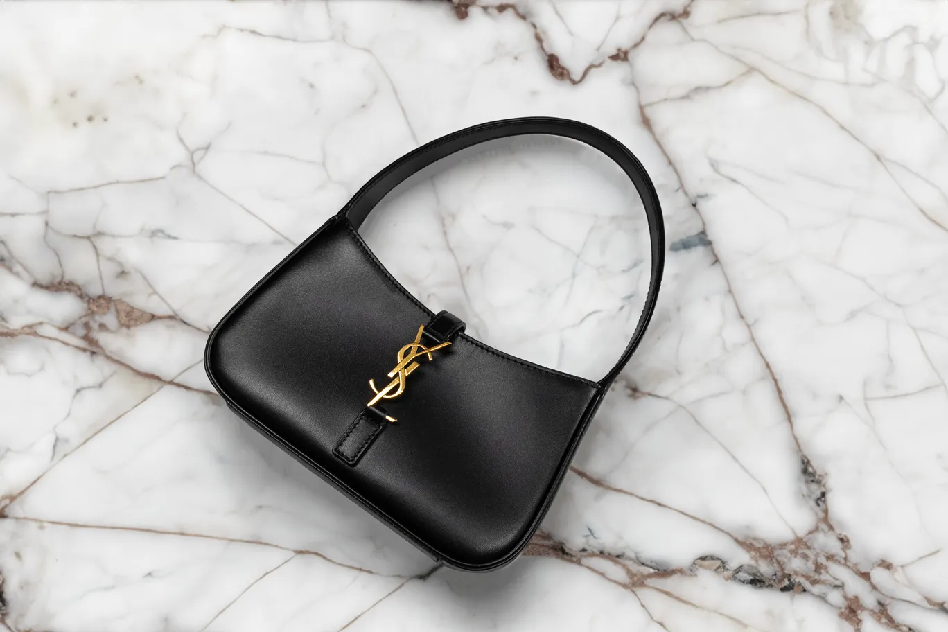 Saint Laurent Le 5 A 7 Mini Smooth Leather Hobo Bag