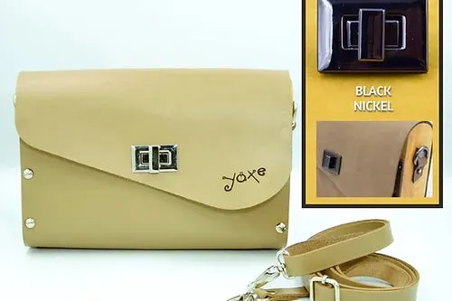 Sand bag leather wood women