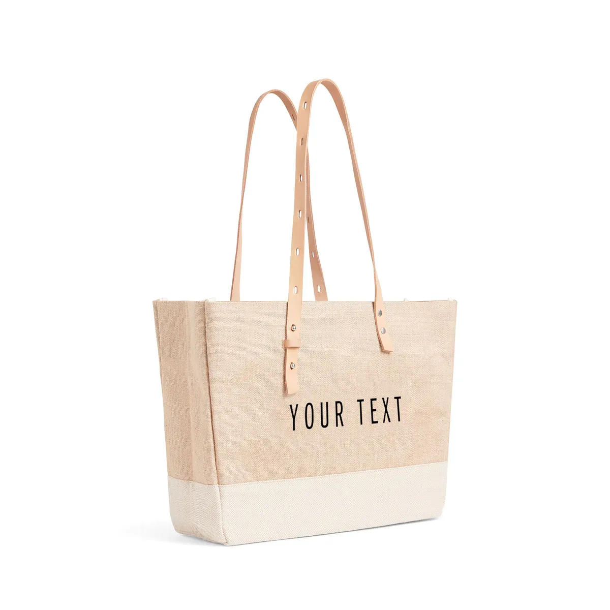 Shoulder Market Bag in Natural - Wholesale