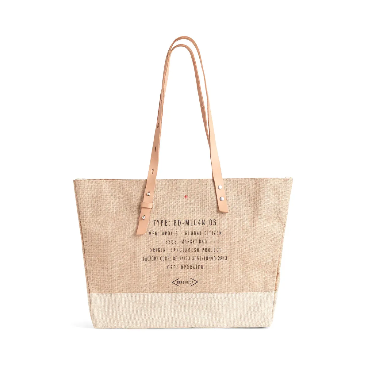 Shoulder Market Bag in Natural - Wholesale