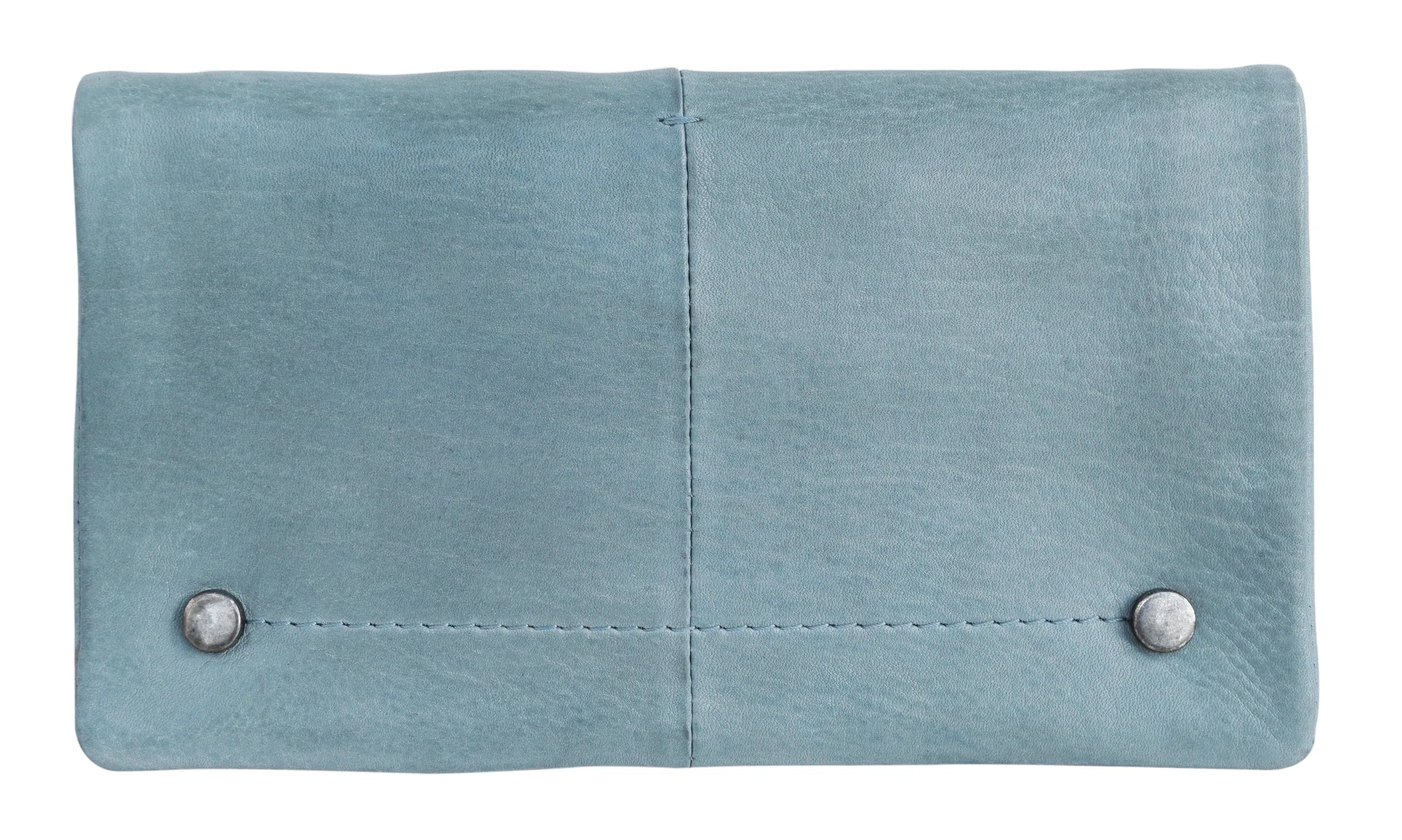 Sky Blue Handcrafted Leather Wallet
