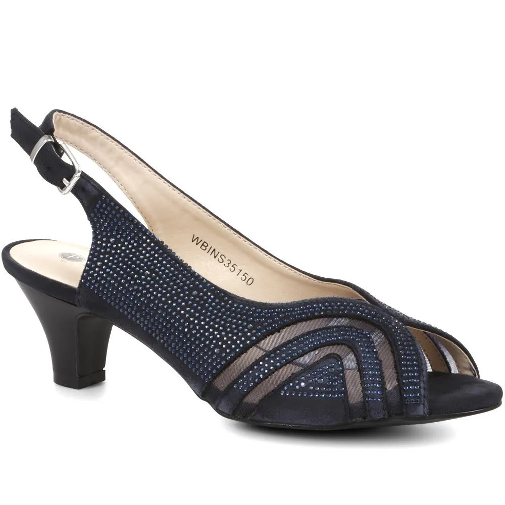 Sling-Back Evening Heels - WBINS35150 / 321 832