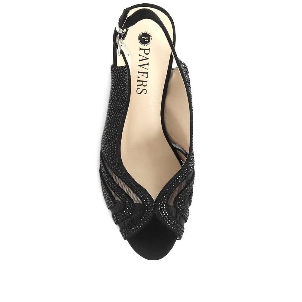 Sling-Back Evening Heels - WBINS35150 / 321 832